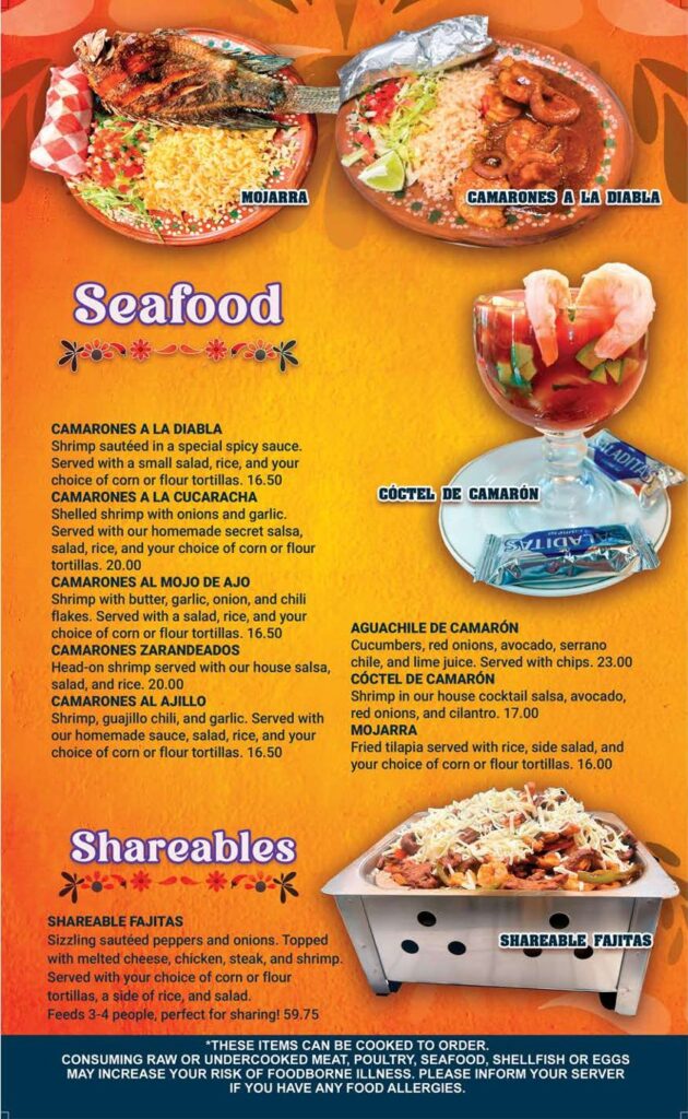 RC Tacos Menu 2
