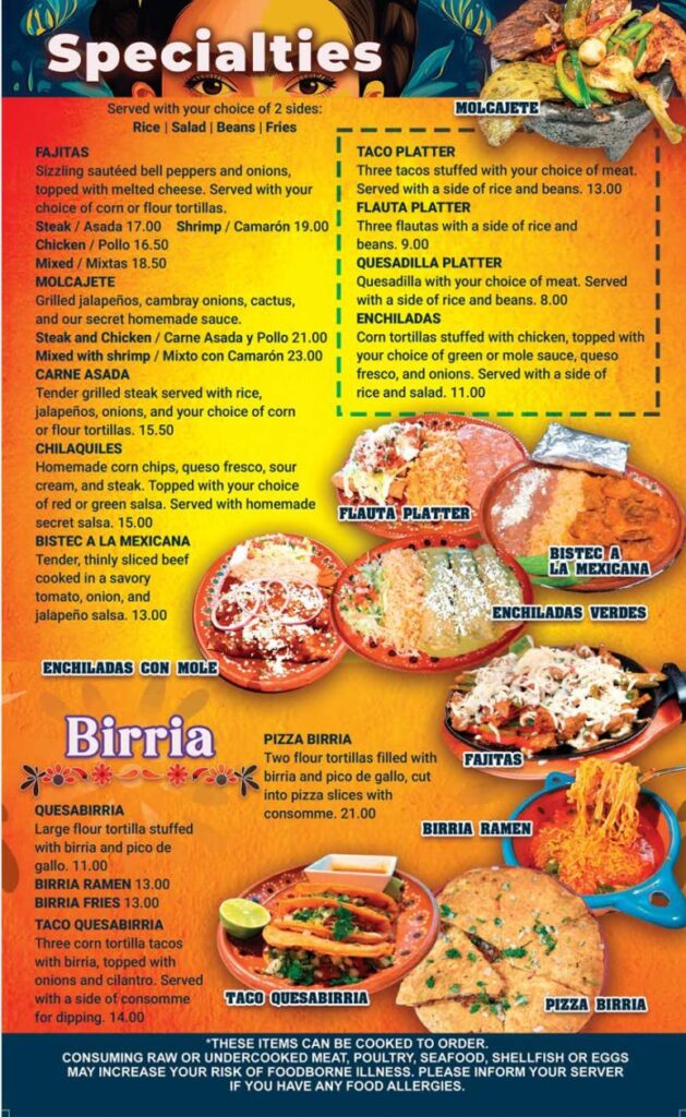 RC Tacos Menu 3